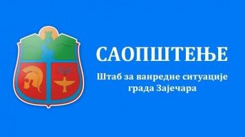 Штаб за ванредне ситуације града Зајечара: Донета два нова закључка