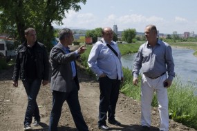 Пријем и обилазак радова на уређењу корита река