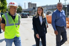 Месаревић обишла радове у Железничкој улици 