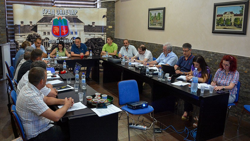 Радни састанак градоначелника Зајечара са експертским тимом Канцеларије за европске интеграције, представницима „Србијаводе“